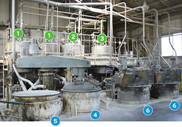 エビス塗料工場内設備写真